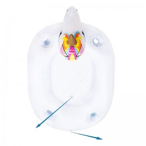 フローティングアイストレイドリンクホルダー、飲料フルーツビュッフェピクニックバーベキュークーラー、インフレータブルユニコーンサービングバー