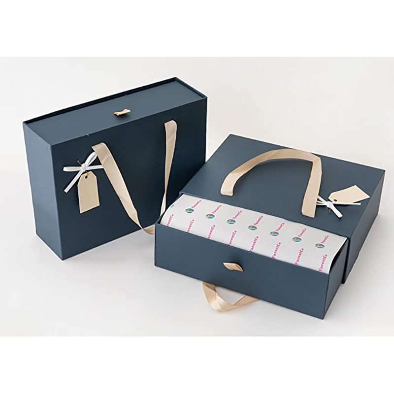 Parentcoギフトボックス - 蓋付きのプレゼントスライド - エレガントな小さなギフトボックス - プレゼント、結婚式、記念日、ベビーシャワー、チョコレート&more-簡単に開く&クローズ - ダークブルーのための再利用可能なギフトボックス