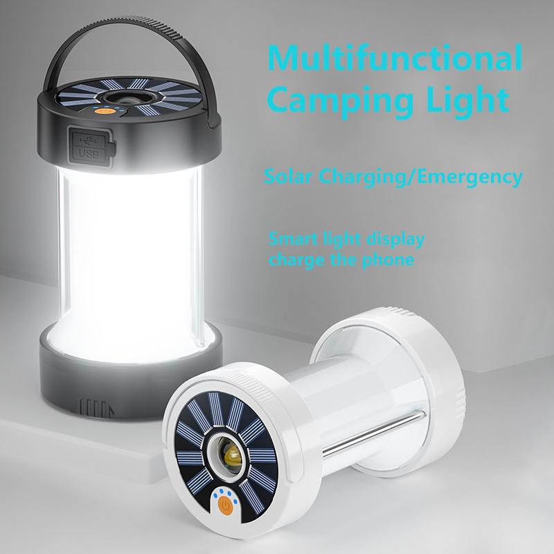 屋外LEDキャンプ緊急灯ソーラー充電式ランプ防水ランタン