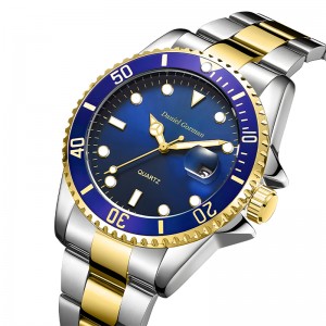 ダニエル・ゴーマン最高品質の男性\\\\のスポーツ時計防水クラシックステンレススチールストラップファッションメン\\\\