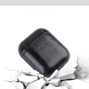 Apple Airpods保護ケース、Bluetoothワイヤレスヘッドセットボックス、ストレージボックス保護ケース、完全に覆われた耐摩耗性、イタリアの革のワインレッドに適しています