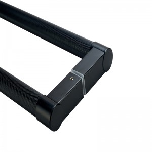 SS-022高品質の両面ナールレルドギャルズドアプル、ステンレス鋼モダンエントリドアハンドルバープル、マットブラック