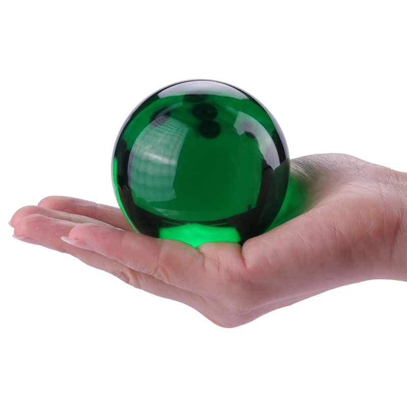 バルク40 50mmソリッドラウンド透明透明小型ジャグリングレッドブルー半透明の球体ボールアクリルクリスタルボールビーズ