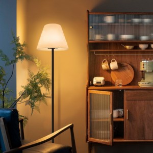 屋外\\\\ニンドアタッチコントロールRGB LEDフロアランプ、モダンなヨーロッパスタンディングランプリビングルーム、ベッドルーム、ホテル、庭、オフィス用の家の装飾床ランプ（11*60.2インチ）