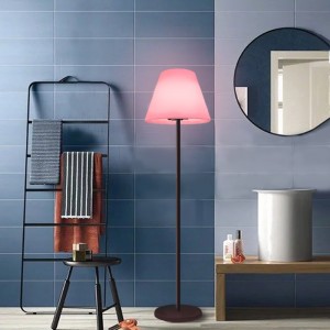 屋外\\\\ニンドアタッチコントロールRGB LEDフロアランプ、モダンなヨーロッパスタンディングランプリビングルーム、ベッドルーム、ホテル、庭、オフィス用の家の装飾床ランプ（11*60.2インチ）