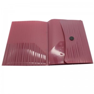 A4サイズPPプラスチックボタンドキュメントバッグ学校とオフィス用