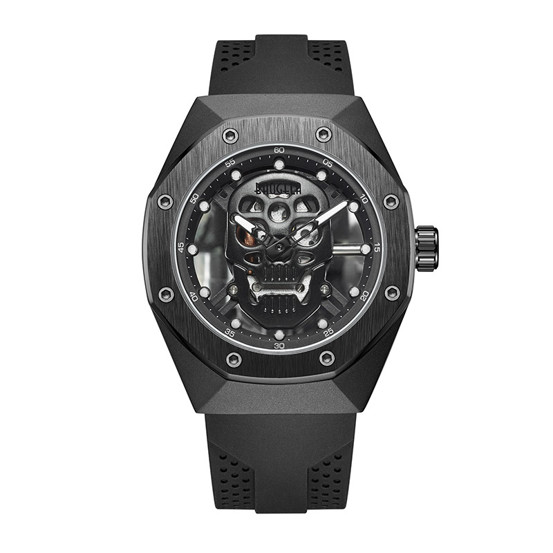 Baogela Skeleton Watches Men Outh Out Out Out Out Out Out Out Out waterwatch Skull Dial Dial Military Sports Watch Man Relogios Masculino 1902