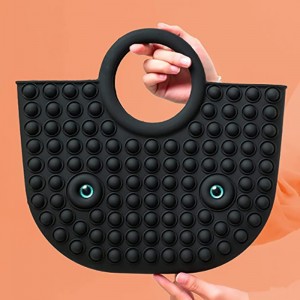 シリコントップハンドルサッチェルショルダートートバッグ