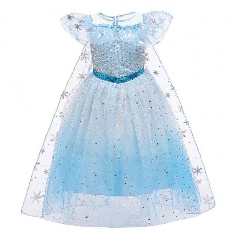 Baige Cosplay Party Dress Up Belle Princess Girls Dress Costume Princess Elsa Anna Halloween Fairy Kids Fancy Dress BX1683