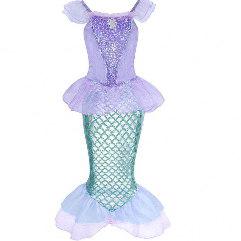 2021キッズ服の夏の小さな女の子人魚の衣装プリンセスドレス