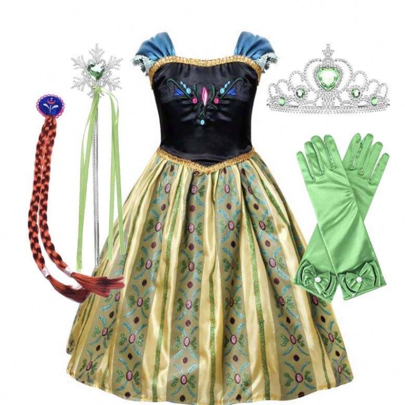 Amazon Hot Selling Fancy Fairytale子供の子供衣装女の子衣装プリンセスドレスhcgd-015