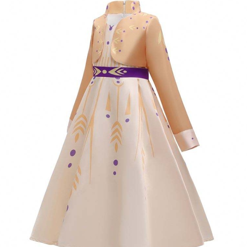 Baige New Elsa Anna Girls Princess Dress Halloween Cosplay Elsa Dress Cosplay Costume Girls