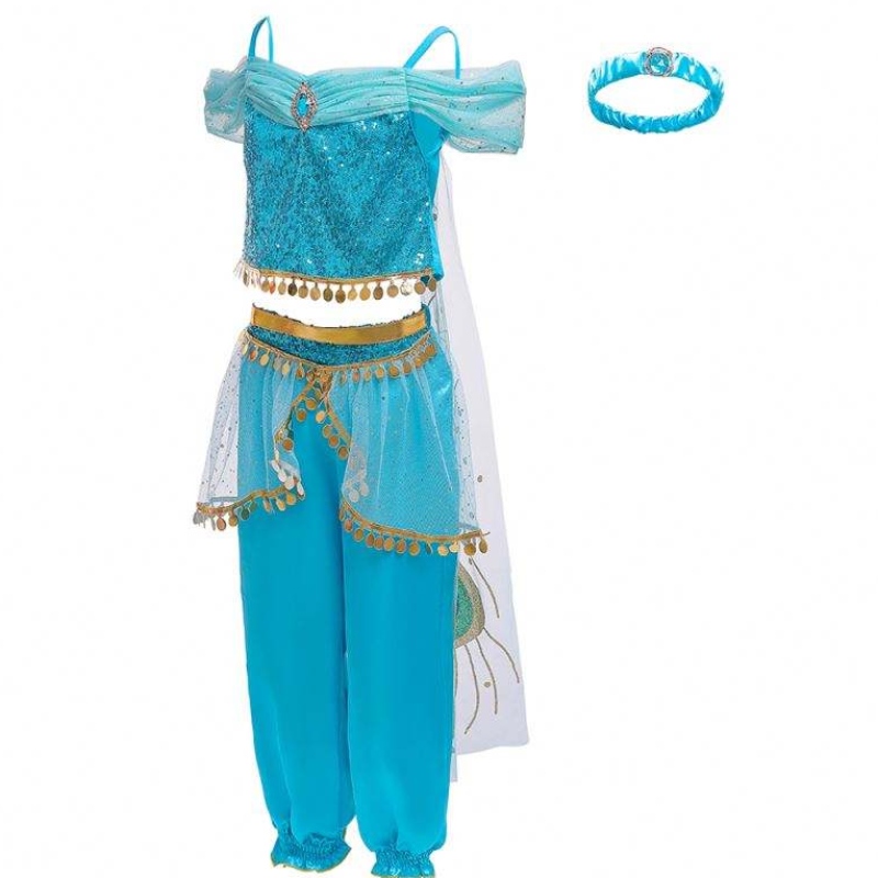 Baige Halloween Princess Jasmine Girlロングパンツ