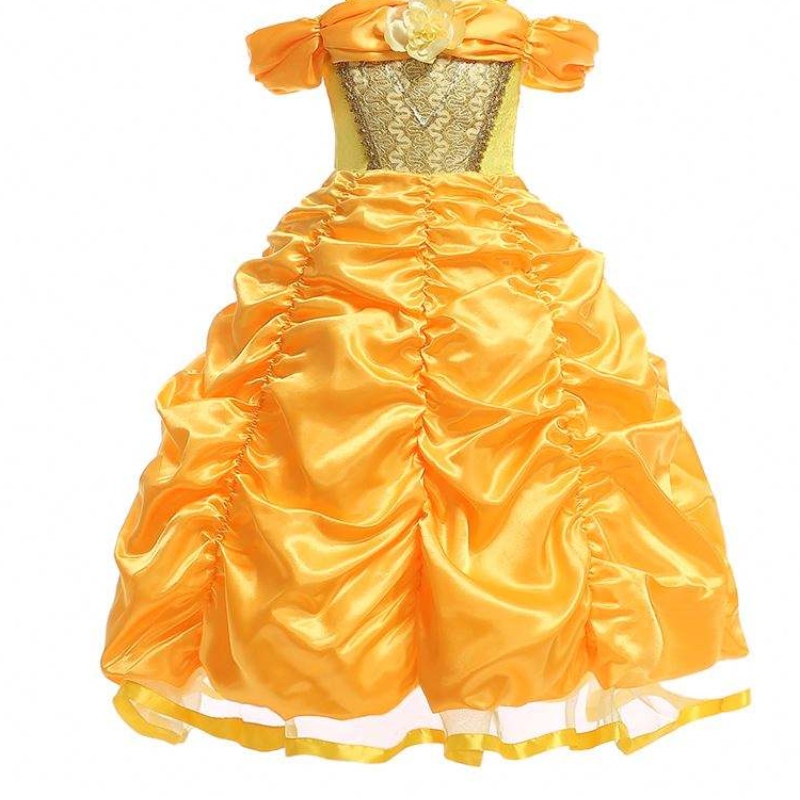 Baige New Design Kids Costume Girlsドレス名前写真