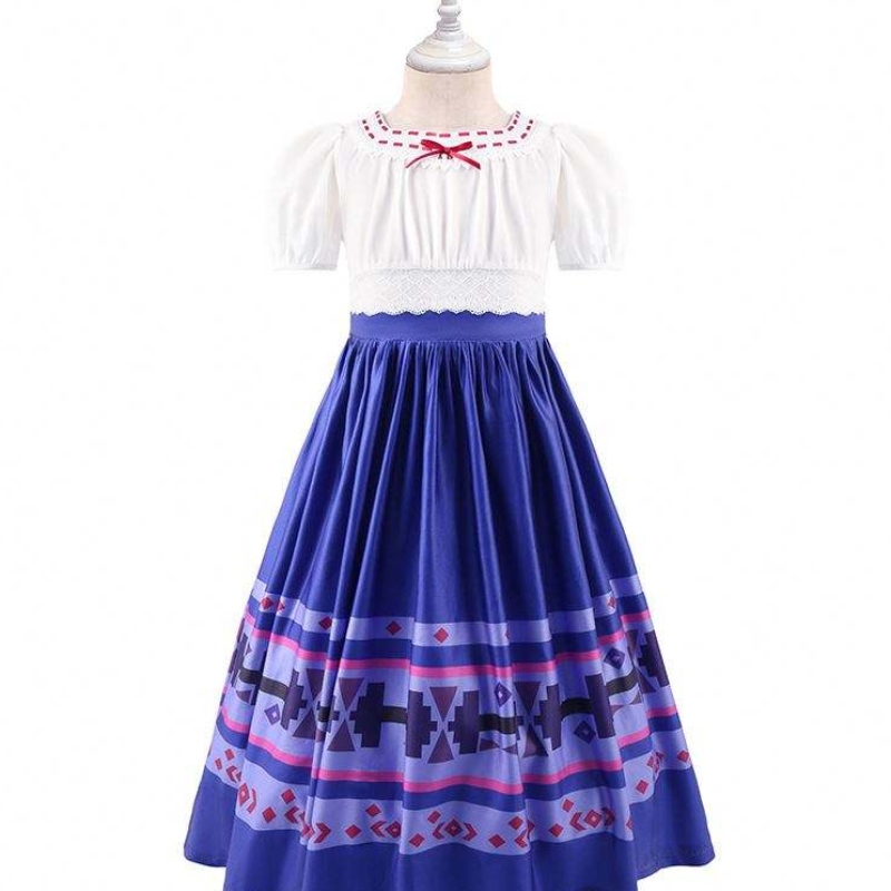 Baige最新のタイトなウエストガールズは、子供向けの長いスカートチャイルド服パーティーEncanto Dress