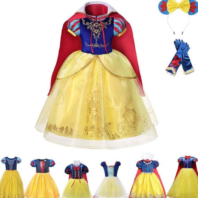 女の子の白雪姫のドレスキッズプリンセスドレスアップ衣装