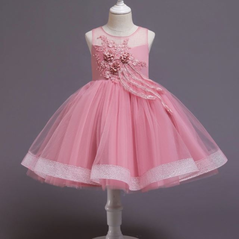 Baige Girl Children Wholesale ClothingKidsPrincess Dress Birthday Party Ball Gown305