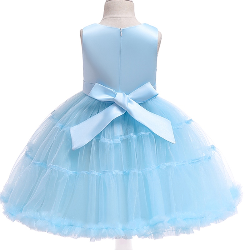 Ansoo Unicorn Rainbow Baby Girl Birthday Dresses Cotten Girl Princess Party Purple Wedding Dresses 1-6 Y Girls Tutu