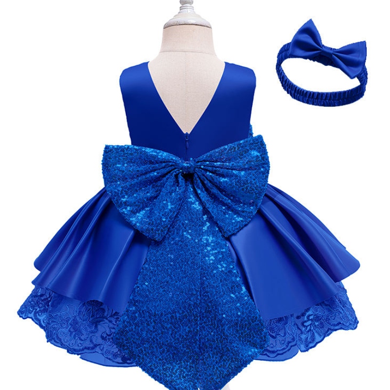卸売カスタムo-neck a-lineの赤ちゃんのノースリーブ服キッドガールズブティックパーティードレスキッド