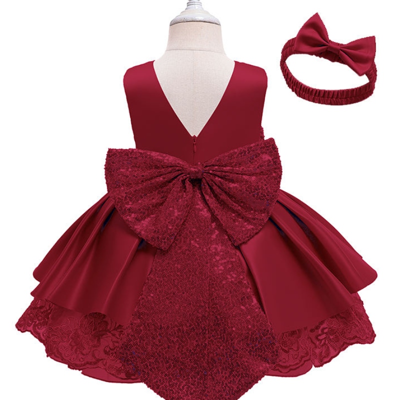卸売カスタムo-neck a-lineの赤ちゃんのノースリーブ服キッドガールズブティックパーティードレスキッド