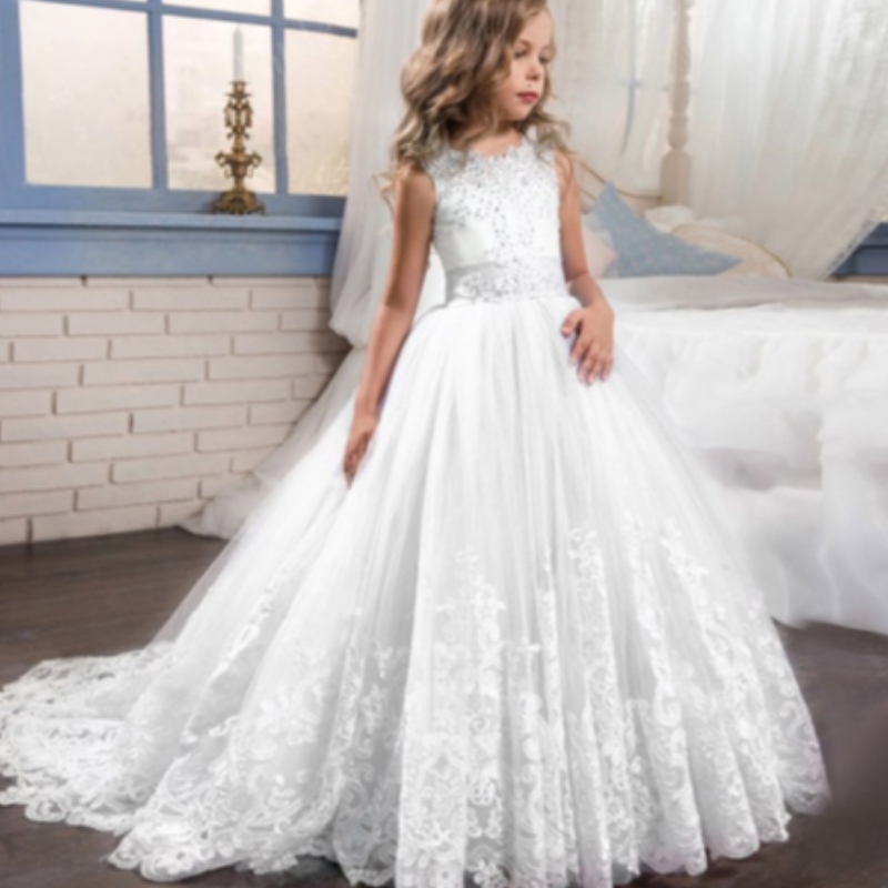 Baigeluxury Design Wholesale Kids WeddingイベントボールガウンファンシープリンセスプロムフロックガールパーティードレスLP-231