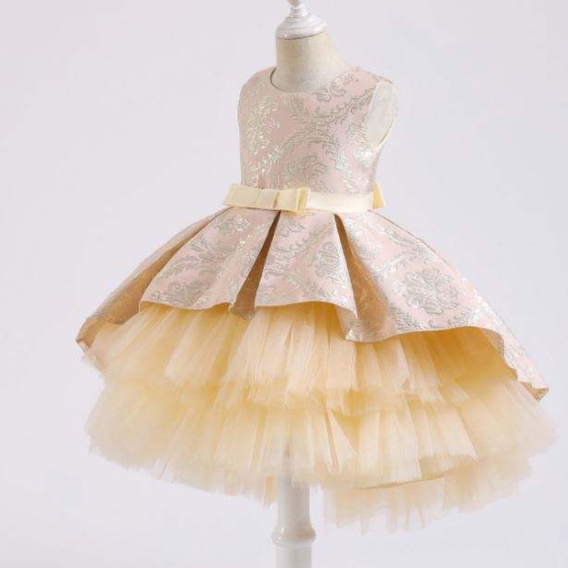 Baige Kids Baptism Dresses First Communion女の女の子のパーティードレス子供のフロックデザイン