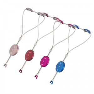 痛みを和らげるためのポータブル電気パルスネックマッサージ、熱トリガーポイントマッサージを使用したインテリジェントネックマッサージ