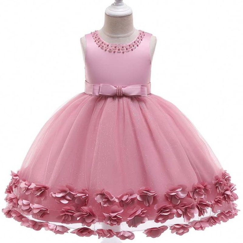 Baige Wholesale Baby Clothing FlowerGirls Weeding Ball Gown Children Party Dress L5106