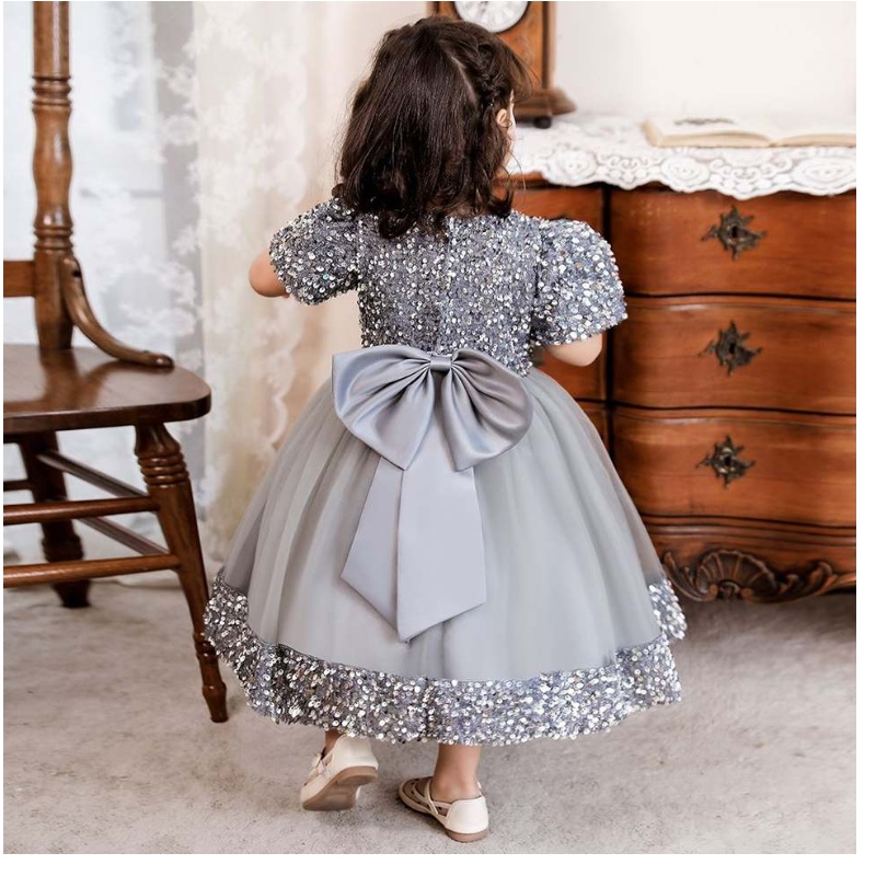 Baige New Children Frock Design for Baby Girl Ball Gowns FlowerKids2歳の洗礼ドレス