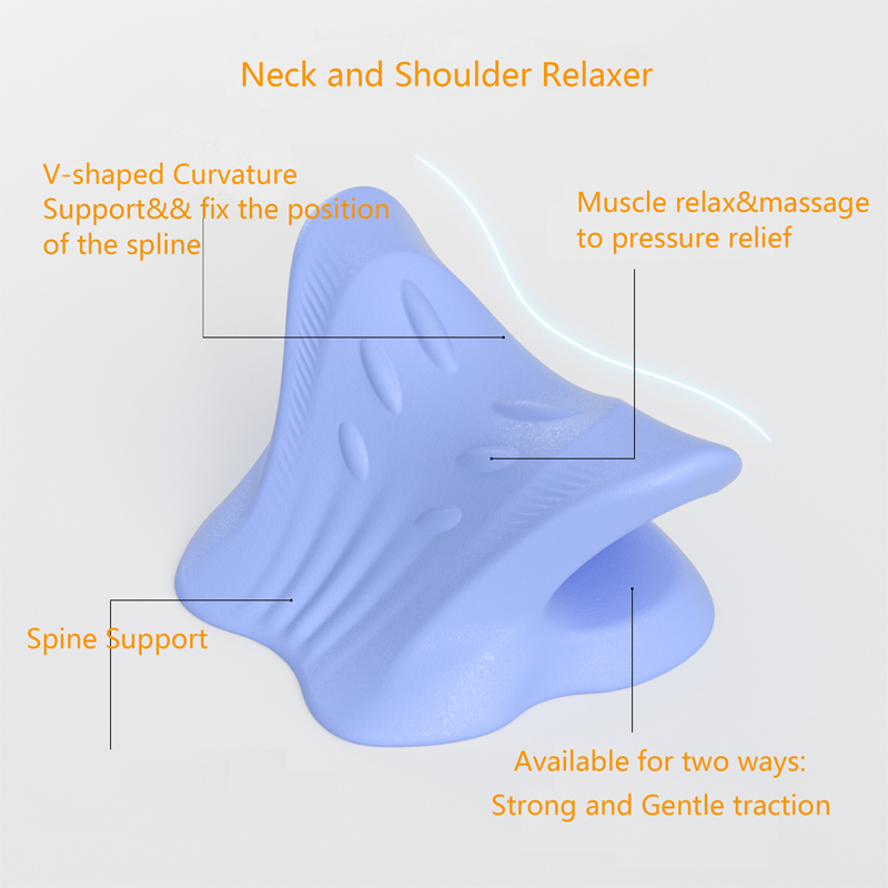首の牽引リラックスヘッドレスト枕
