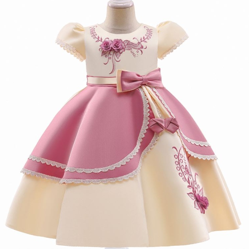子供のためのバイジェヨーロッパスタイルの女の子のウェディングドレス素敵な誕生日パーティードレス3〜10歳のL5240