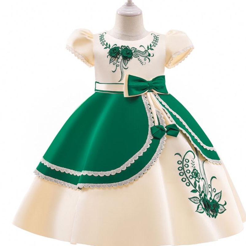 子供のためのバイジェヨーロッパスタイルの女の子のウェディングドレス素敵な誕生日パーティードレス3〜10歳のL5240