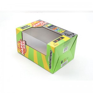 電子おもちゃ玩具波型紙ボックスパッケージ印刷透明なウィンドウデザインハイエンドカスタム