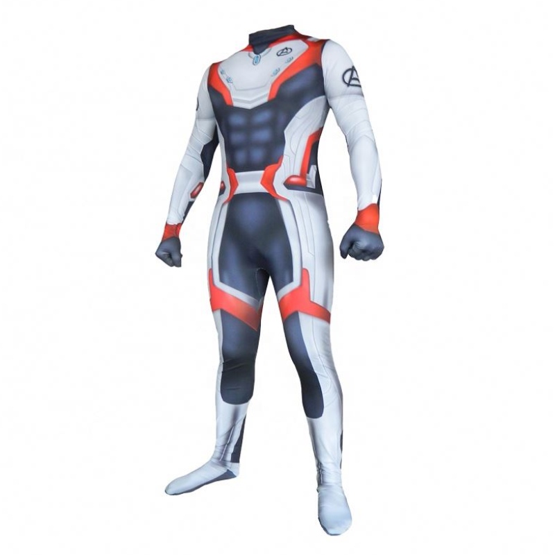 Ecoparty New Style Avenger 4エンドゲーム量子領域クールなスーパーヒーローコスプレゼンタイボディスーツジャンプスーツ男性大人の衣装