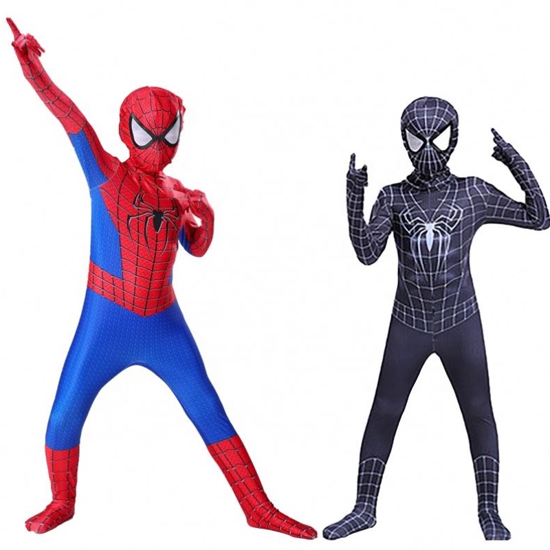 高品質のプラスサイズジャンプスーツハロウィーンコスプレセット男性向けTraje Spider Man Spandex TV&movieコスチューム