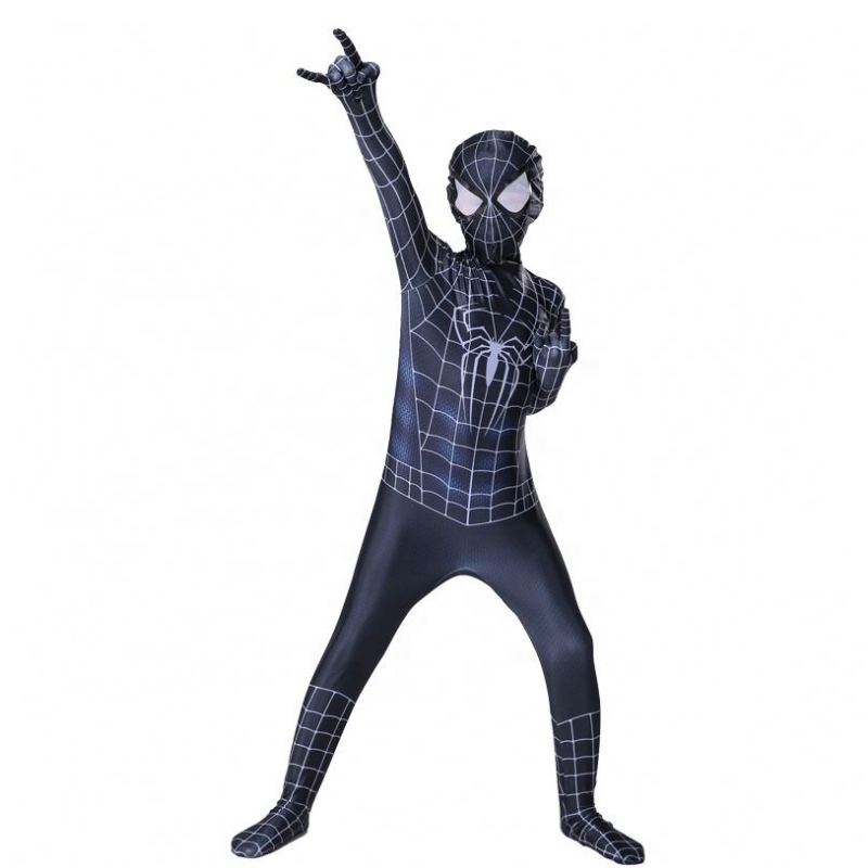 高品質のプラスサイズジャンプスーツハロウィーンコスプレセット男性向けTraje Spider Man Spandex TV&movieコスチューム