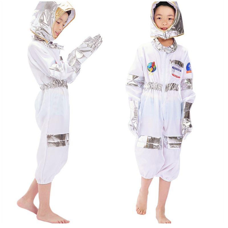 子供たちの宇宙飛行士スペースコスチュームスペースのふりをするドレスアップロールプレイセットキッズコスプレ