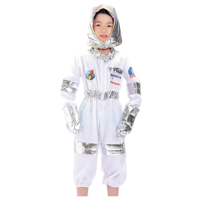 子供たちの宇宙飛行士スペースコスチュームスペースのふりをするドレスアップロールプレイセットキッズコスプレ