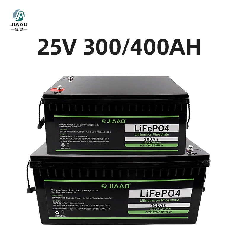 ブルートゥースBMSで25 V 300 / 400 Ah充電式LifePO 4リチウムイオン電池バッテリー