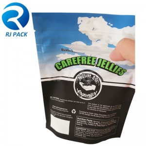 子どもの抵抗性ジップロックを備えた100％リサイクル可能なスタンドアップポーチ