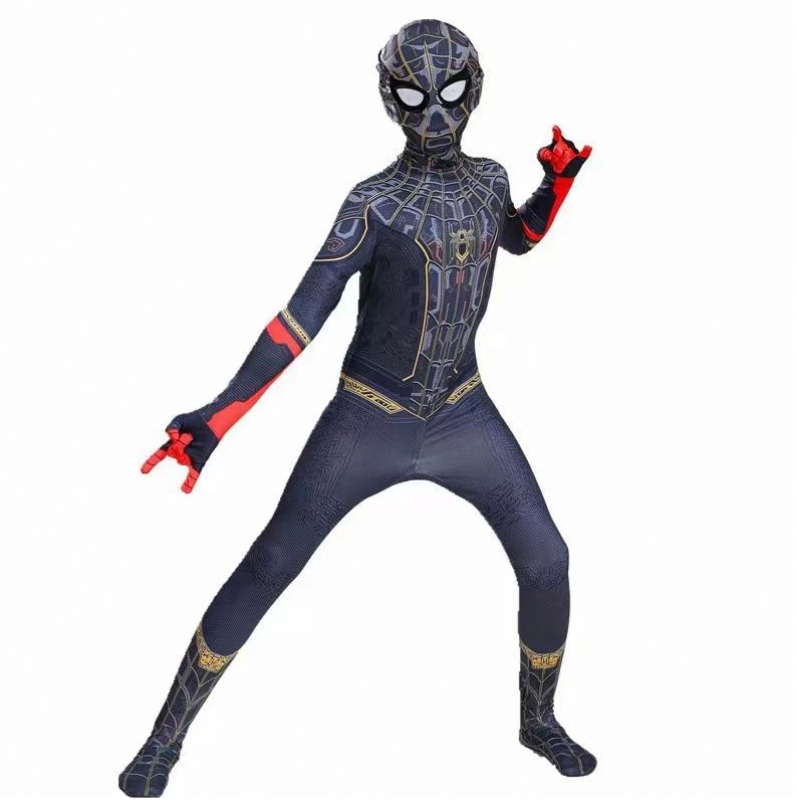 キッズコスチューム互換性のあるスーパーヒーローコスチューム - スーツキッズハロウィーンコスプレコスチューム3Dスタイルのスパイダーマンスーツ