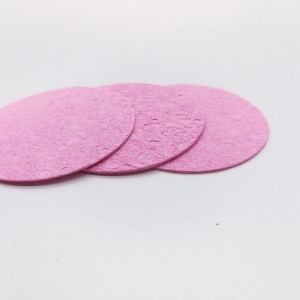 圧縮顔面スポンジセルローススポンジ顔ecofriendly天然圧縮セルローススポンジ