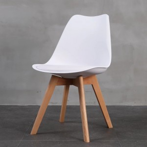 卸売モダンプラスチックダイニングチェアビストロカフェレストランカラフルなアクリルチェアプラスチック椅子とソフトクッション