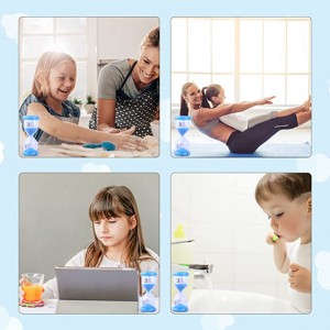 ベストセラーカラフルなプラスチックサンドタイマークロック2/3/5/10/15/30 min for Kids Games Decor Dourglass