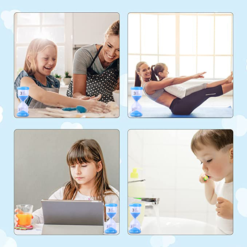 ベストセラーカラフルなプラスチックサンドタイマークロック2/3/5/10/15/30 min for Kids Games Decor Dourglass