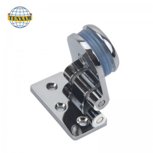 壁に丸いビーズヒンジ