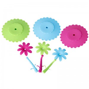 ヒマワリカップのふたフード格子シリコーンカップのふた