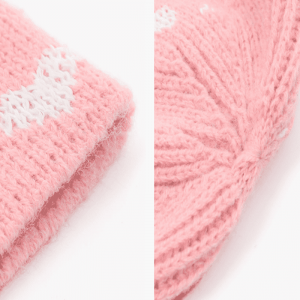 反射的な糸ジャクアードニット帽子