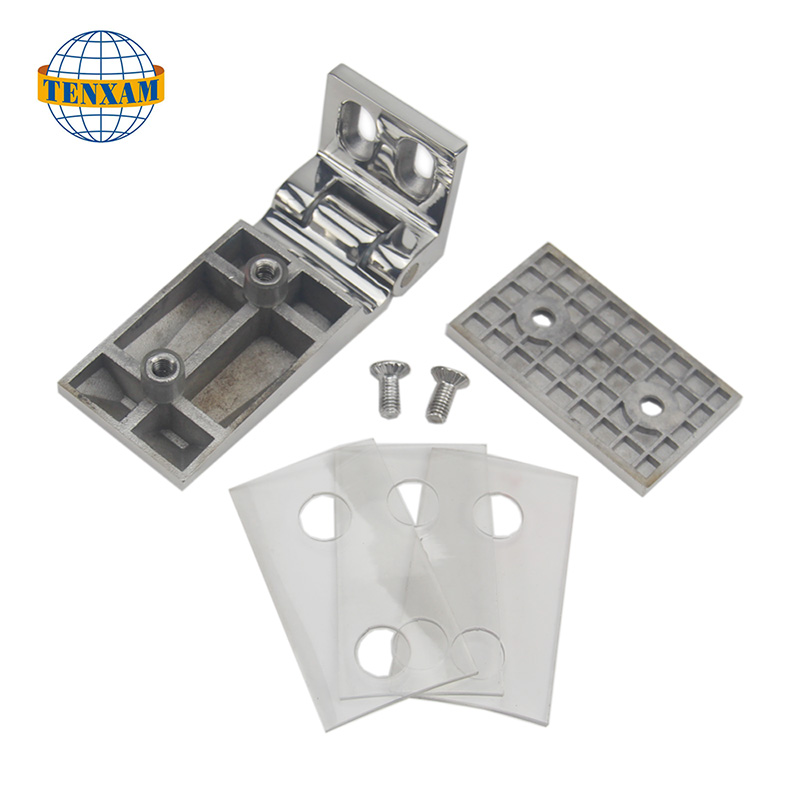 シングルエッジ90度ガラスクランプ