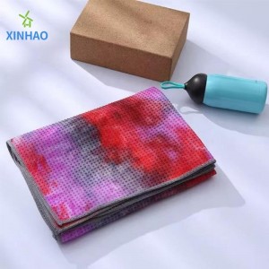 滑り止め環境保護ティダイヨガヨガタオル卸売、高温ティダイヨガヨガマットタオル柔らかくて汗吸収、高温ヨガ、ピラティス、フィットネスに最適